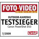 Testsieger Outdoor-Kameras (befriedigend - 70 von 100 Punkten)