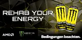 Monster Energy Rehab Iced Tea Lemonade 2 Dosen gratis