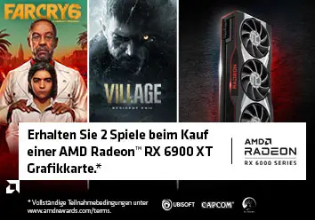 Erhalten Sie zwei Spiele beim Kauf einer AMD Radeon&trade; RX 6900 XT.