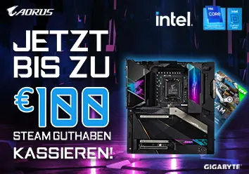 Jetzt teilnehmendes Z690 Mainboard erwerben und Steam-Guthaben kassieren!