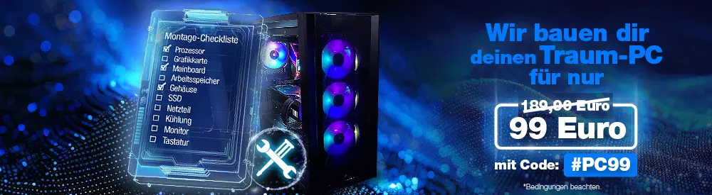 Komplettsystem Montage f�r 99 EUR