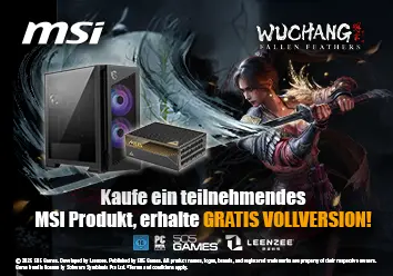 Kaufe ein teilnehmendes MSI Produkt, erhalte gratis Vollversion.