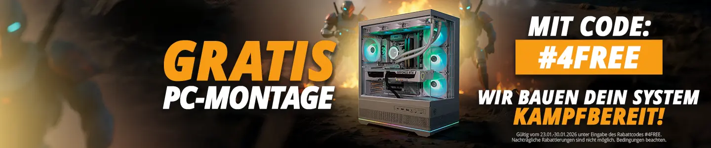 Gratis PC-Montage mit Code #4FREE