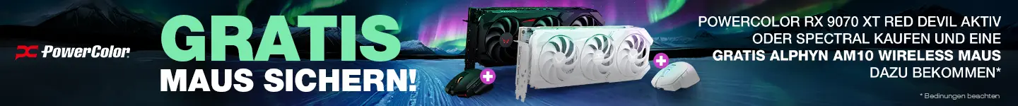 PowerColor Gratis Wireless Maus Red Devil