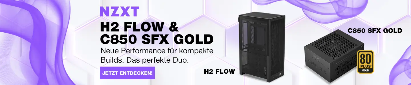 NZXT H2 Flow GEH und C850 SFX PSU