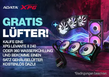 Kaufe eine XPG ADATA Levante 2 240 oder 360 Wak&uuml; von XPG und erhalte gratis L&uuml;fter dazu