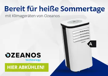 Schluss mit hei&szlig;en Sommertagen! Mach dich bereit mit Klimager&auml;ten von Ozeanos. Jetzt entdecken!