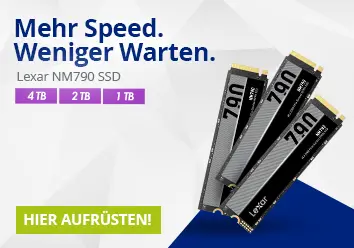 Mehr Speed weniger Warten mit Lexar NM790 SSDs. Hier entdecken!
