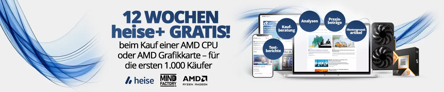 12 Wochen heise+ All-Inclusive GRATIS