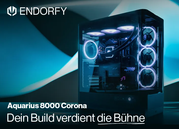 Die neuen Endorfy Aquarius 8000 Corona & Flex Geh&auml;use