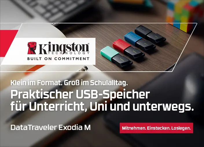 Klein im Format. Gro&szlig; im Schulalltag. Praktischer USB-Speicher f&uuml;r Unterricht, Uni und unterwegs.