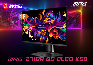 MSI MPG OLED Schwarz Display