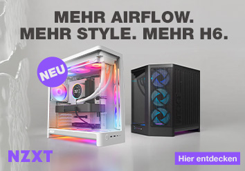 NZXT H6 Flow 2026 - Mehr Airflow. Mehr Style. Mehr H6. Entdecke dein n&auml;chstes Geh&auml;use f&uuml;r moderne High-End-Builds.