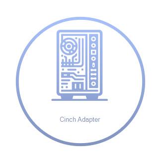 Schwaiger Cinch Y-Adapter 1xSte 2xBu 0,2m Schwarz