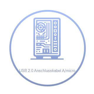 (€4,45*/1m) 2.00m Schwaiger USB2.0 Datenkabel USB A Stecker auf