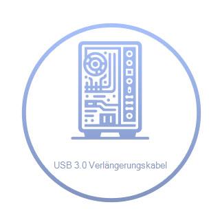 (€3,30*/1m) 3.00m Kabelmeister USB3.0 Verlängerungskabel