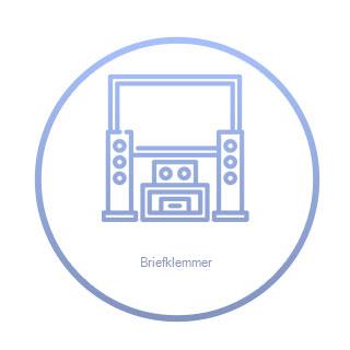 MAUL Briefklemmer aus Metall, Farbe: nickel, Breite: 30 mm