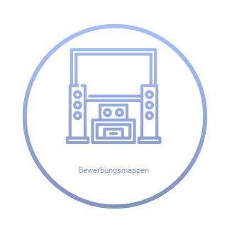 PAGNA Bewerbungsmappe Swing DIN A4 blau