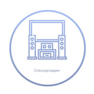 PAGNA Ordnungsmappe Funky School 5 F&auml;cher blau