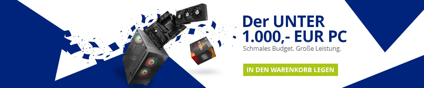Der UNTER 1000 EUR PC