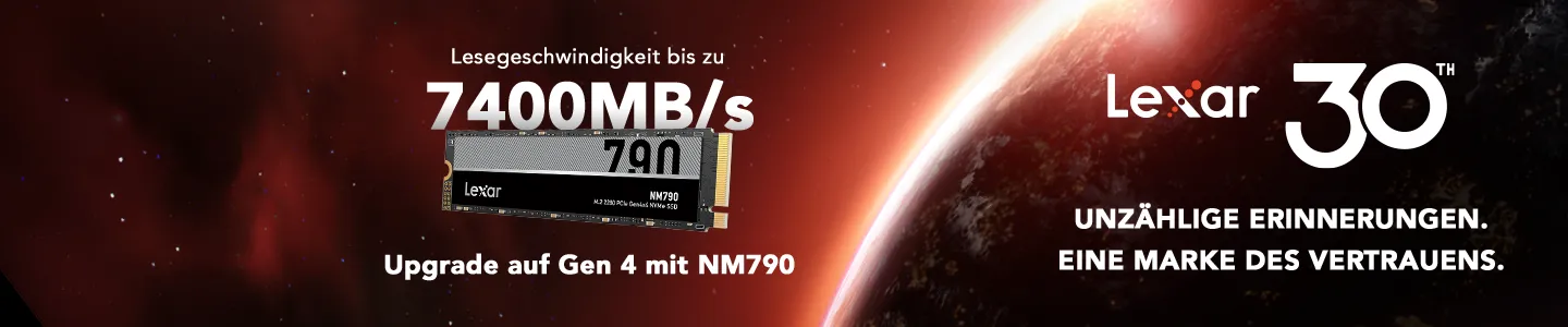 30 Jahre Lexar. Upgrade auf Gen 4 mit NM790.