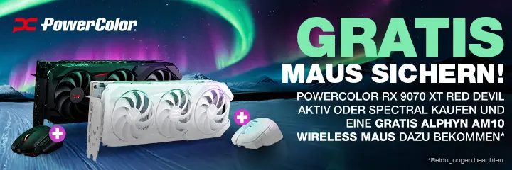 PowerColor Gratis Wireless Maus Red Devil