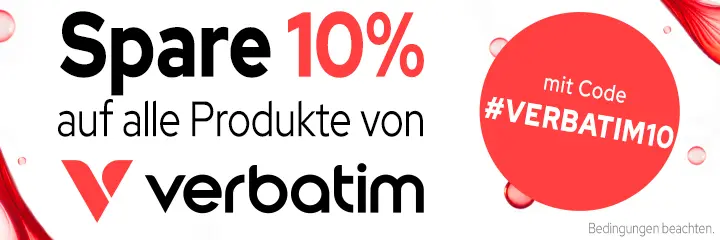 Verbatim 10% Rabattaktion