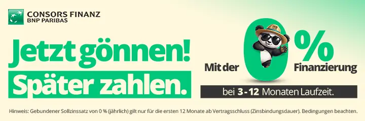 Jetzt g�nnen! Sp�ter zahlen. Finanzierung ab 0%.