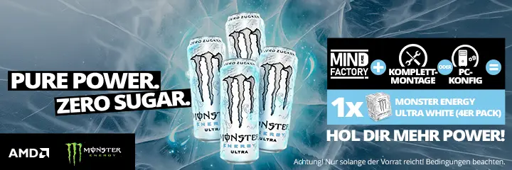 Monster Energy Ultra White 4er Pack gratis