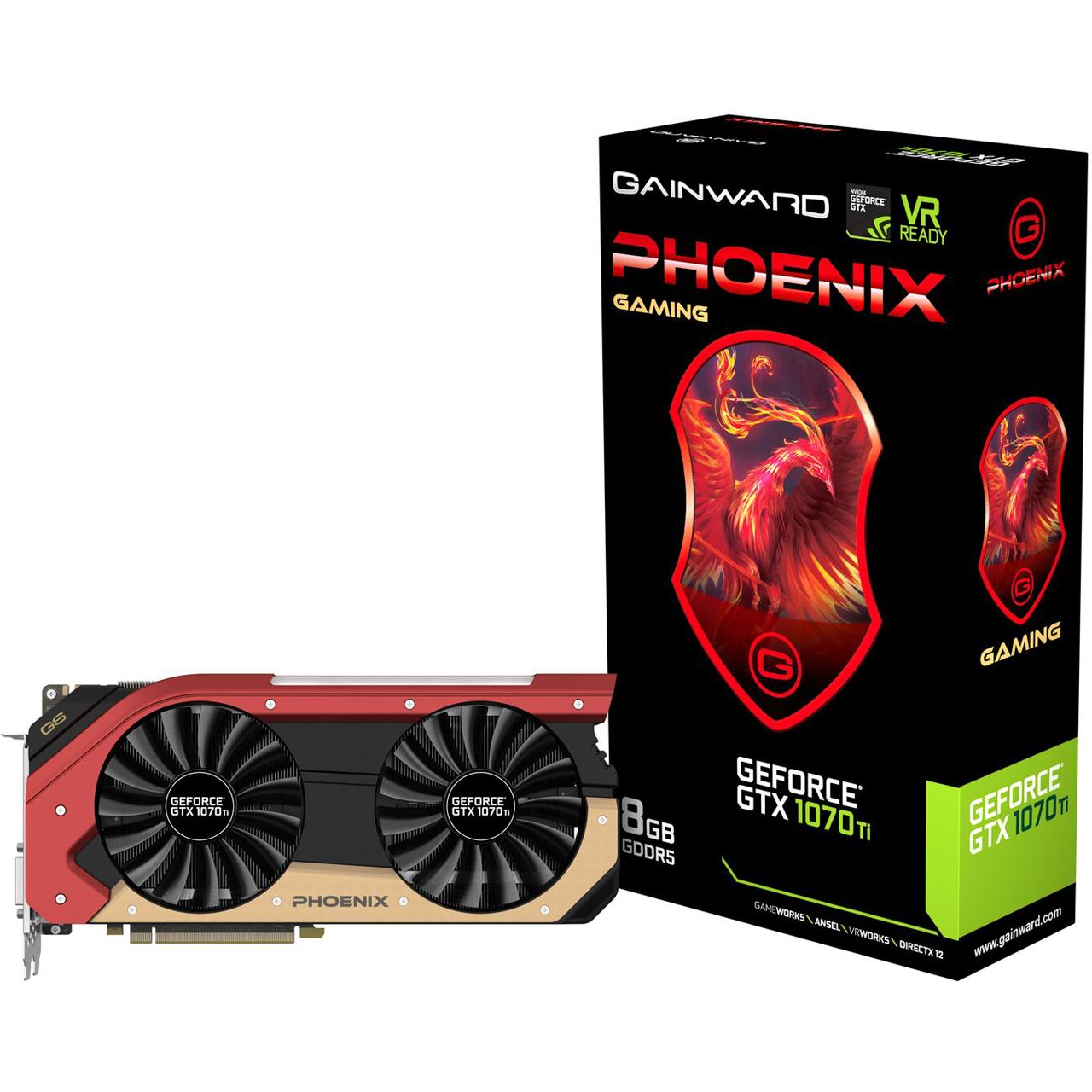 8gb Gainward Geforce Gtx 1070 Aktiv Pcie 3.0 X16 8GB Gainward GeForce GTX 1070 Ti Phoenix Aktiv PCIe 3.0 x16 (Retail