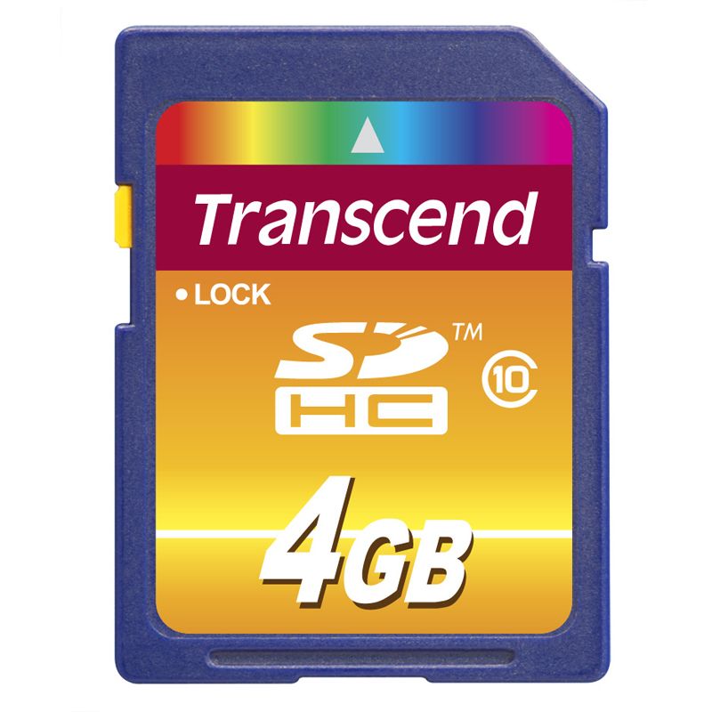 4 GB Transcend Standard SDHC Class 10 Bulk Secure Digital Karten (SD