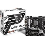 ASRock A320M Pro4 AMD A320 So.AM4 Dual Channel DDR4 mATX Retail
