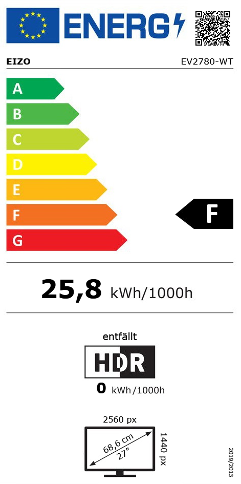 27" (68,58cm) EIZO FlexScan EV2780 Weiß 2560x1440