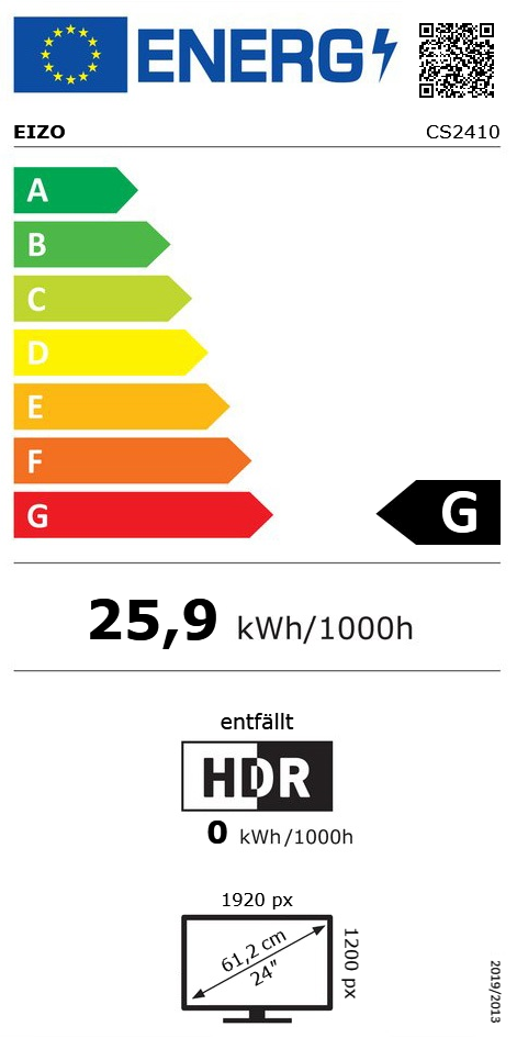 24.1" (61,21cm) EIZO ColorEdge CS2410 schwarz 1920x1200