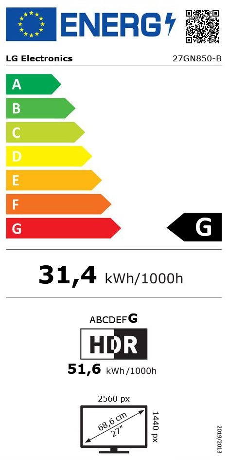27" (68,58cm) LG Electronics UltraGear 27GN850-B schwarz