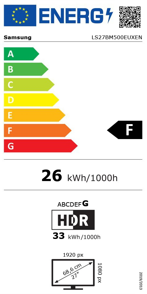 27" (68,58cm) Samsung Smart Monitor LS27BM500EUXEN schwarz