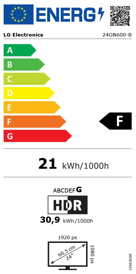 23,8" (60,47cm) LG Electronics UltraGear 24GN600-B schwarz