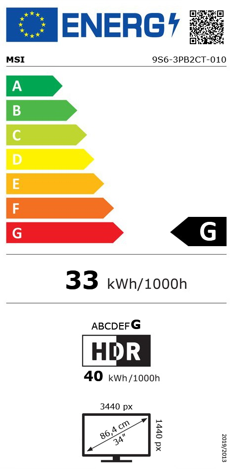 34" (86,36cm) MSI Pro MP341CQWDE Weiß 3440x1440 1x