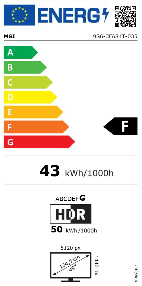 49" (124,46cm) MSI MPG 491CQPDE QD-OLED schwarz 5120x1440