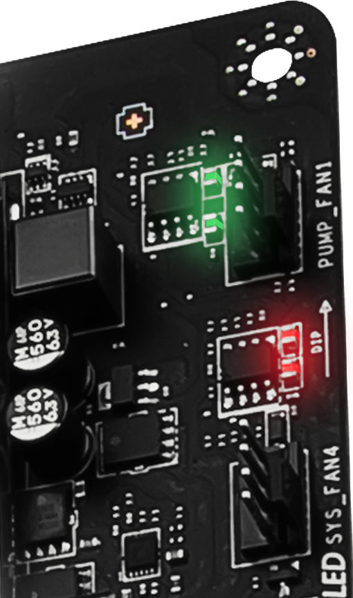 Fan Headers with LED