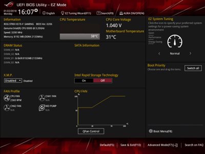 Benutzerfreundliches UEFI-BIOS