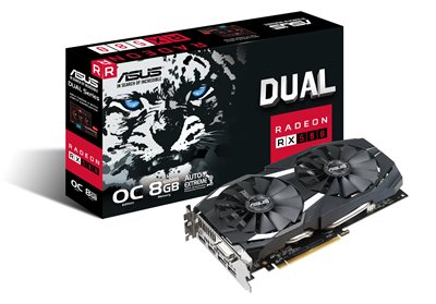 ASUS DUAL-RX580-O8G Gaming Grafikkarte