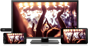 Bildwiedergabe auf einem gr&ouml;&szlig;eren Bildschirm via ASUS HyStream