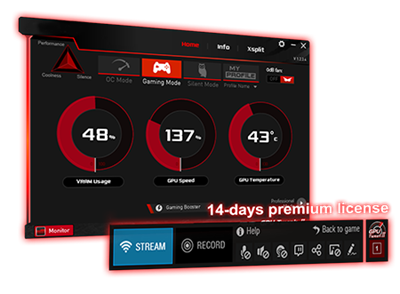 GPU Tweak II mit XSplit Gamecaster