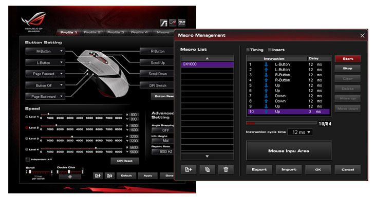 ASUS GX1000 Eagle Eye Maus