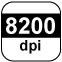 8200 dpi