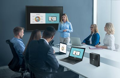 Einfache Durchführung von Konferenzen und komfortable Zusammenarbeit
