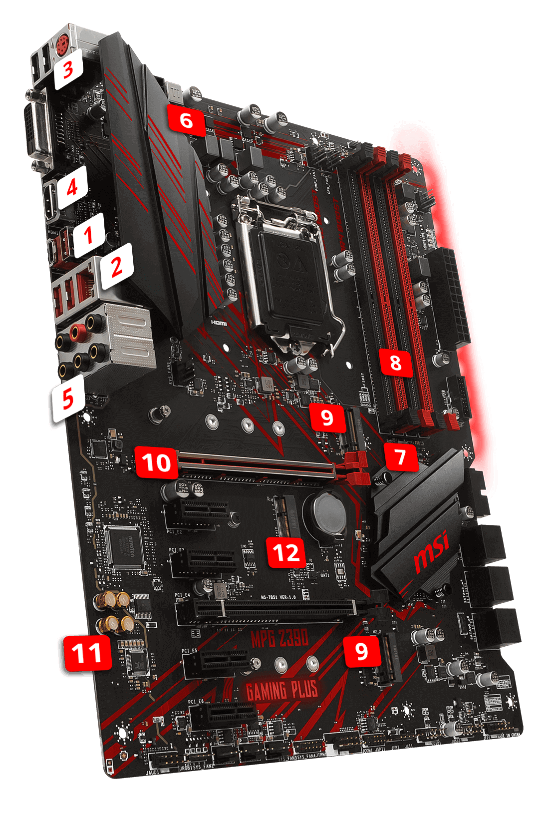 MSI MPG Z390 GAMING PLUS overview