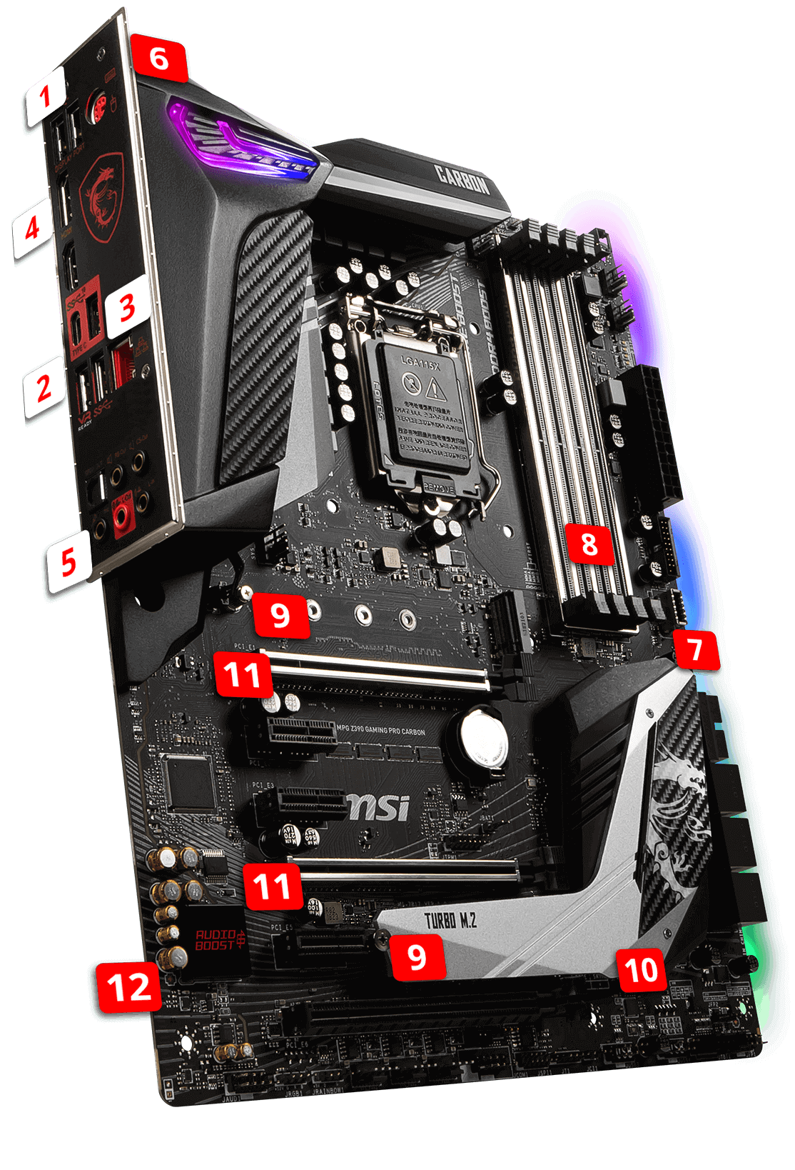 MSI MPG Z390 GAMING PRO CARBON overview