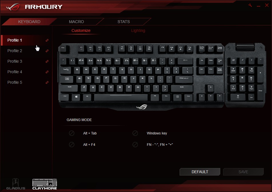 ASUS ROG Claymore Core